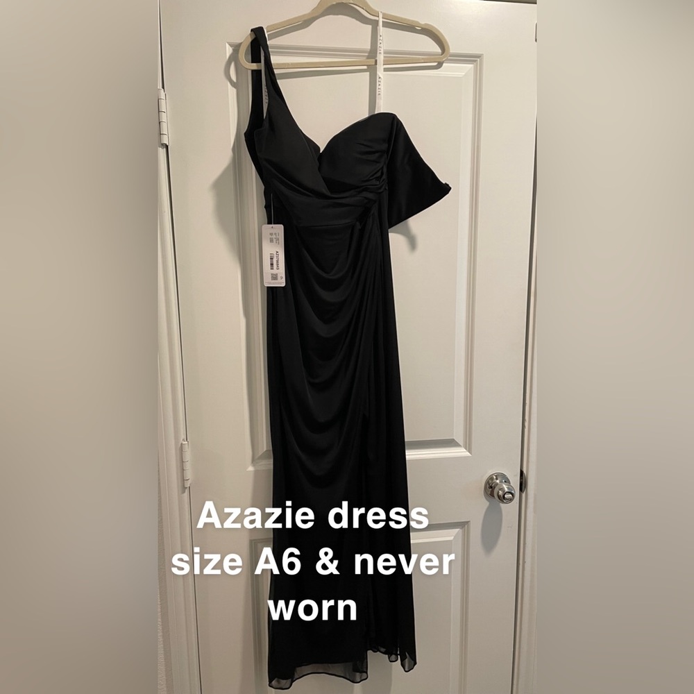 Azazie floor length dress